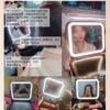 便攜大容量化妝包 帶LED燈鏡子 專業跟妝收納手提包